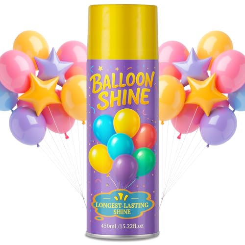 Balloon Shine Spray for Party : 15 oz Balloons Spray Silicone - Product Imagery
