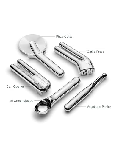 Caraway 5-Piece Stainless Steel Kitchen Gadget Set - Product Imagery