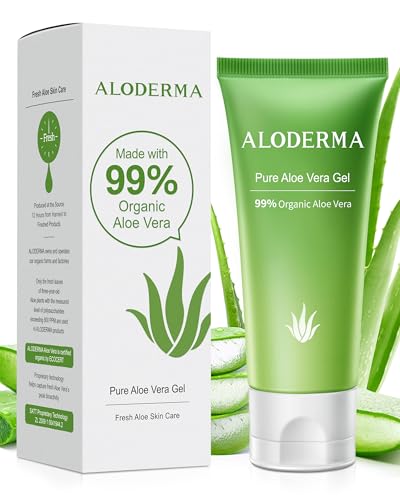 Aloderma Aloe Vera Gel Made within 12 Hours of Harvest with 99% - Product Imagery