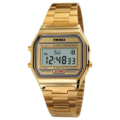 FANMIS Women's Men's Fashion Digital Electronic Square LED - Product Imagery