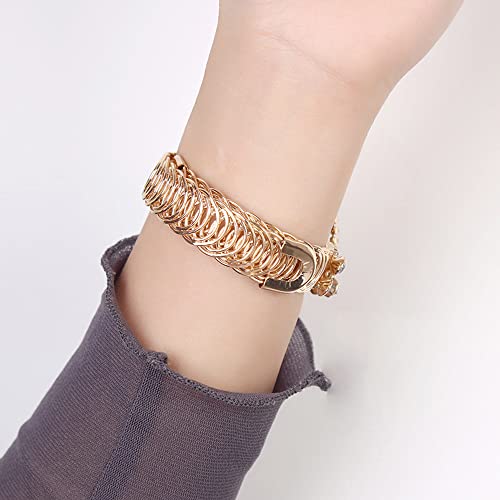 Women Elegant Crystal Bangle Braclet Round Dial Analog Quartz - Product Imagery