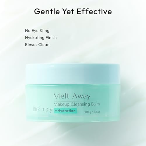 BioSimply Cleansing Balm Makeup Remover, Melts Away Waterproof - Product Imagery