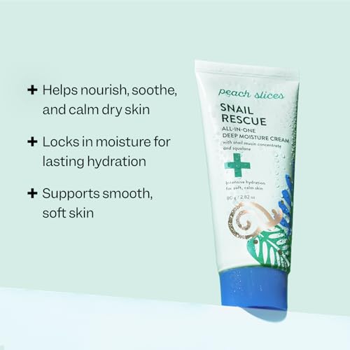 Peach Slices - Snail Rescue All-in-One Deep Moisture Cream (2.82 - Product Imagery
