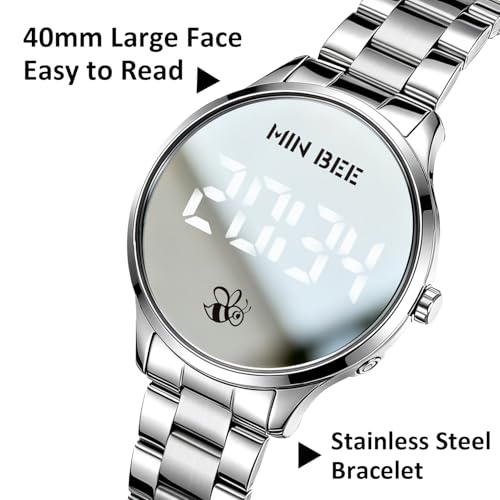 Digital Watch for Women Men Non-Smart Large Face Wrist Watch - Product Imagery
