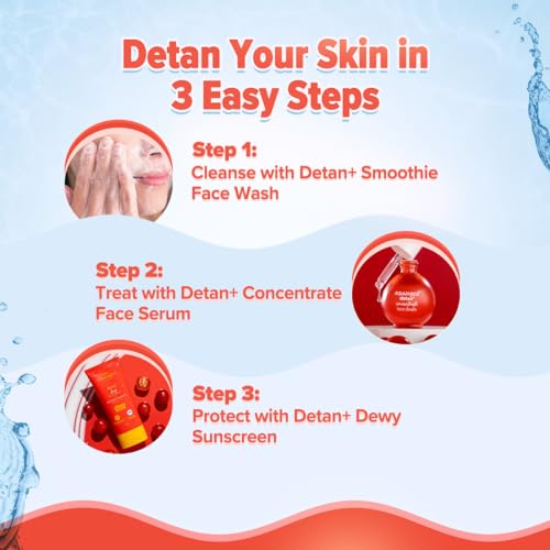 Aqualogica Detan+ Smoothie Face Wash with Glycolic Acid & Cherry - Product Imagery