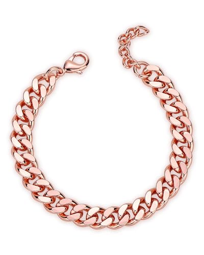 Copper Bracelet for Men & Women, 99.9% Pure Copper Cuban Link - Product Imagery