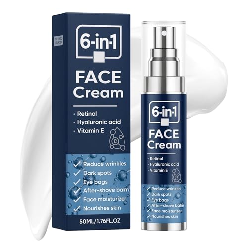 6 in 1 Face Cream for Men Anti Aging Moisturizer with - hoygei Official Imagery - 1
