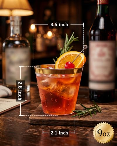 Hioasis 200Pcs 9OZ Clear Cups - Product Imagery