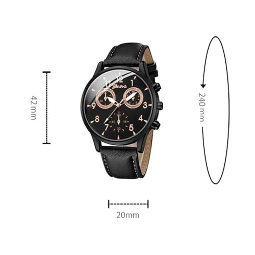 Men and Women’s Watches Fashion Casual Leather Quartz Wrist - Product Imagery