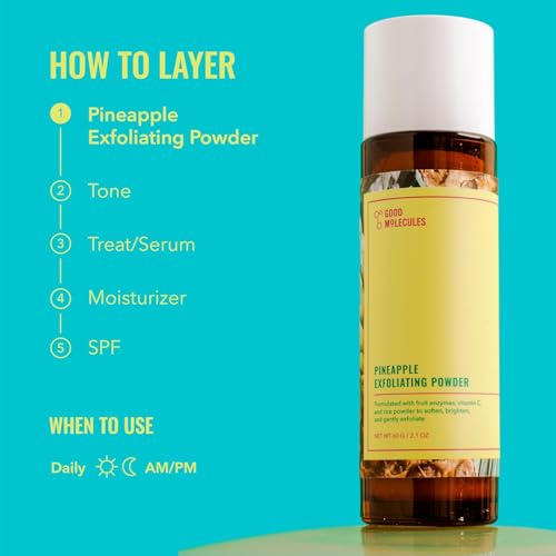 Good Molecules Pineapple Exfoliating Powder, Face Exfoliator, - Product Imagery