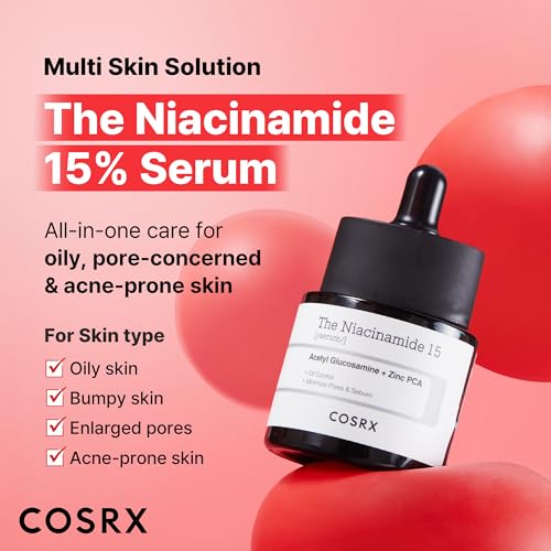 COSRX 15% Niacinamide Face Serum, 0.67 fl oz, Pore Minimizer Seru - Product Imagery