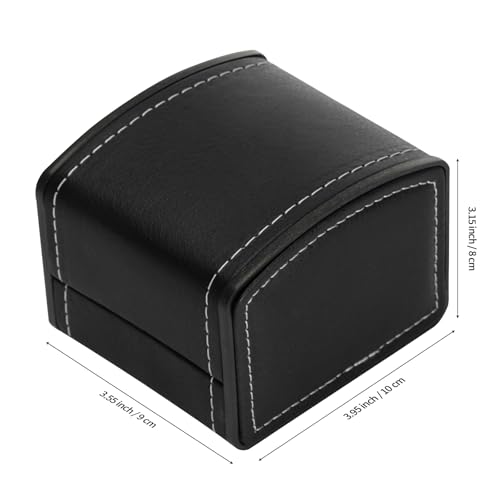 Luxury Single Watch Gift Box with Removable Pillow, PU Leather - Product Imagery