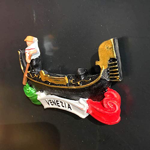 Venice Italy 3D Boat Refrigerator Magnet Souvenirs Handmade - Product Imagery