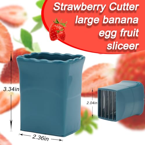 Tulobi 2-Piece Fruit Slicer Set, Stainless Steel, Mini Cup - Product Imagery
