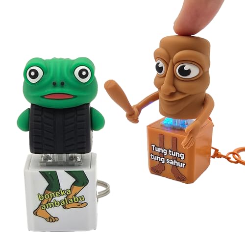 Tung Tung Tung Sahur Clicker Fidget 2 Pack, Sound and LED - Product Imagery