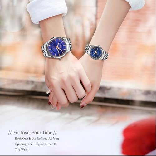 SKMEI Pair Watches for Couples Men and Women His and Hers Watch - Product Imagery