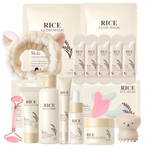 21PCS Rice Skincare Set for Teen Girls Women Korean Skin - MrCuvaryas Official Imagery - 1