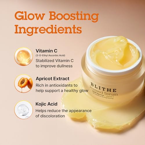 BLITHE Pressed Serum Gold Apricot With Kojic Acid & Vitamin C | - Product Imagery
