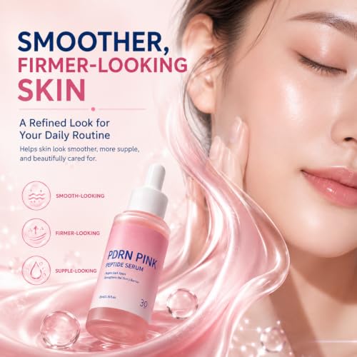 PDRN Serum, Pink Peptide Face Serum with Silk Peptide Complex - Product Imagery