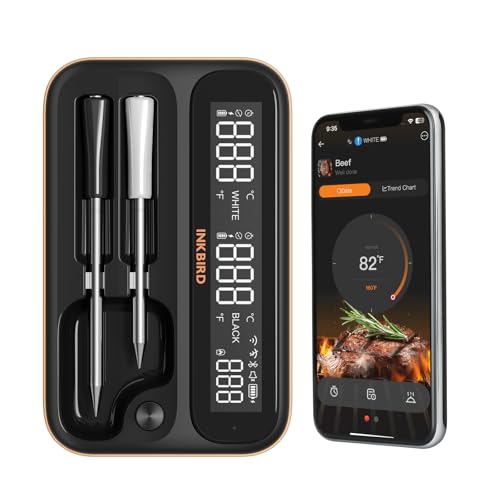 5GHz & 2.4GHz WiFi Wireless Meat Thermometer, INKBIRD WiFi Smart - Product Imagery