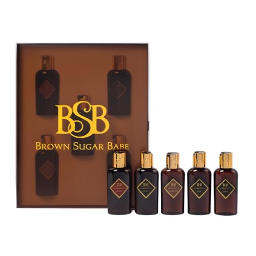 Body Oil Gift Set Five Scents are Creme De La Creme Wild - Brown Sugar Babe Official Imagery - 1