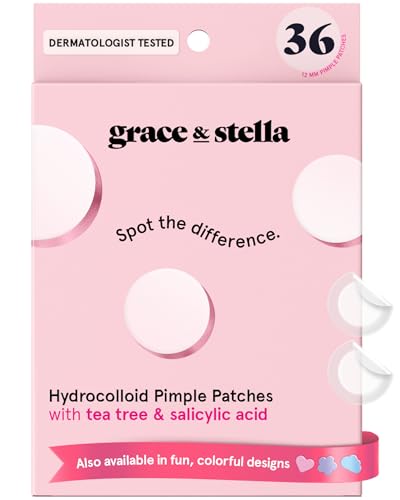 grace & stella Award Winning Pore Strip - Pimple Patches for Face - Product Imagery