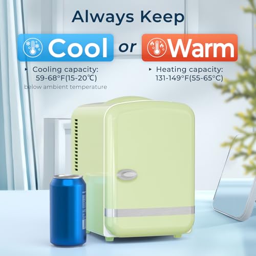 Antarctic Star 4L/6 Cans Compact Refrigerator,Portable Mini - Product Imagery