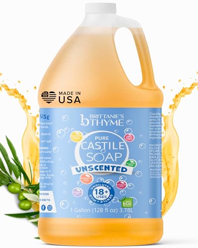 Brittanie s Pure Castile Liquid Olive Oil Soap Refill - Brittanie's Thyme Official Imagery - 1