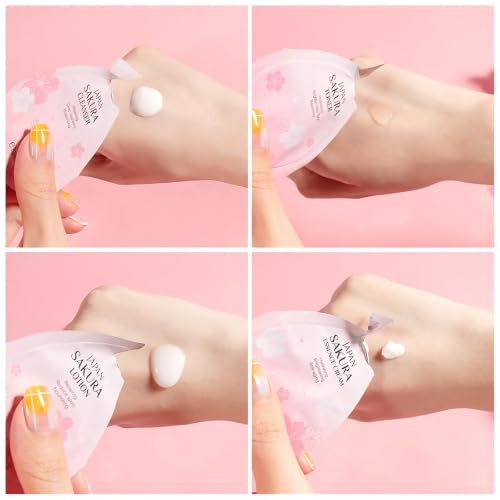 60PCS Sakura Skin Care Set, Mini Travel Skincare Set for Women & - Product Imagery