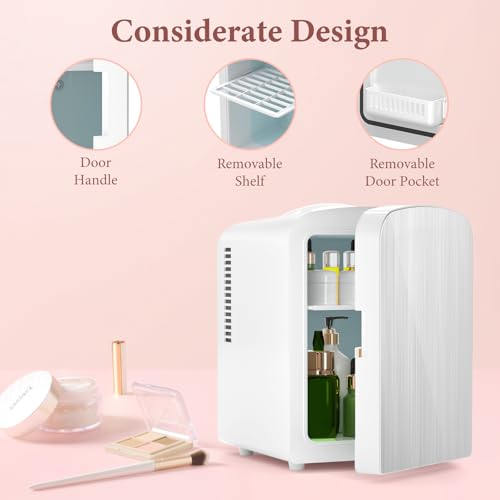 Xbeauty Mini Skincare Fridge, Compact Refrigerator with 4L - Product Imagery