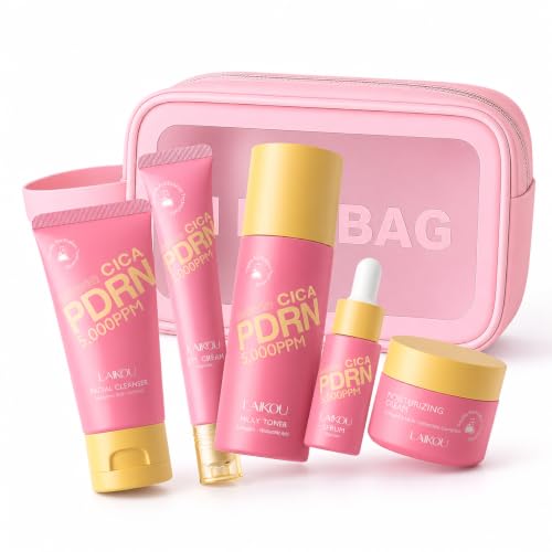 LAIKOU PDRN Skin Care, Skin Care Set, Skincare Gift Set 5pcs - Product Imagery