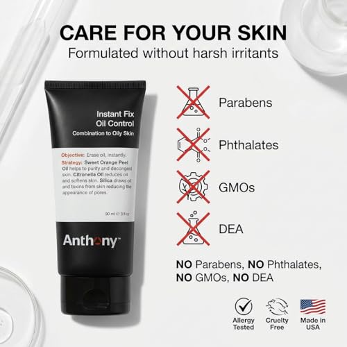 Anthony Instant Fix Oil Control for Men – Mattifying Lotion for - Product Imagery