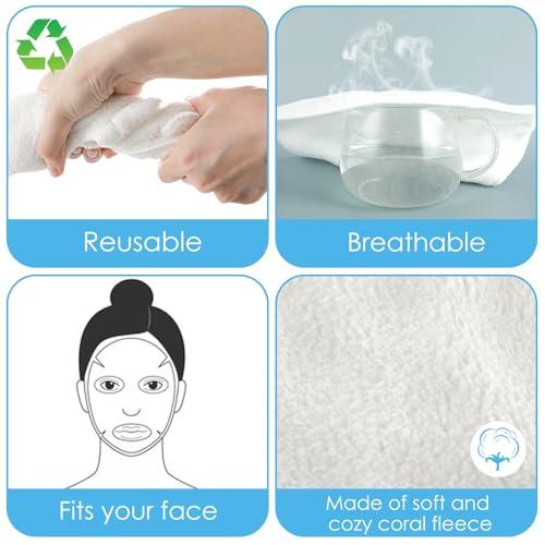 2 Pcs Face Masks Spa,Steam Mask,Face Towels Reusable Hot - Product Imagery