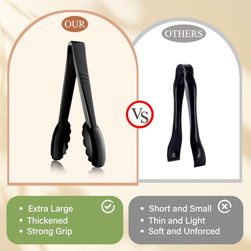 Plastic Serving Utensils Set, Disposable Tongs Spoons for Buffet - Product Imagery