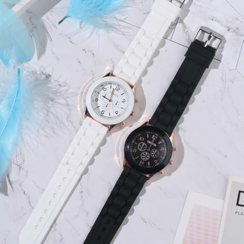 Women Men Ladies Fashion Luxury Silicone Quartz Watch Unisex - Product Imagery