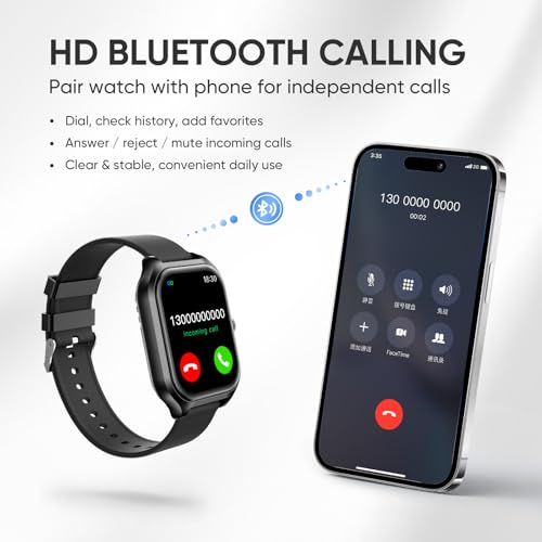 ANTZO Smart Watch 2.01" AMOLED Display 10-Day Battery, BT Call & - Product Imagery