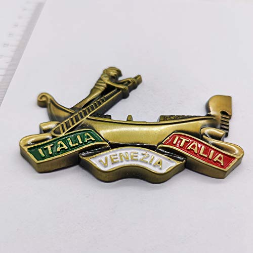 3D Venice Italy Boating Refrigerator Magnet Souvenir Metal - Product Imagery
