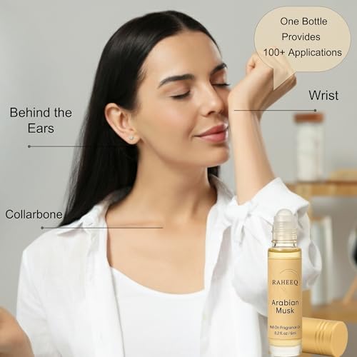 Arabian Musk Perfume Oil Roll-On – Long Lasting Sweet White Musk - Product Imagery