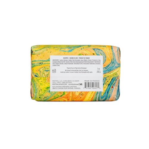 Mistral Marbles French Bar Soap Marbles Citrus, 7 oz - Product Imagery