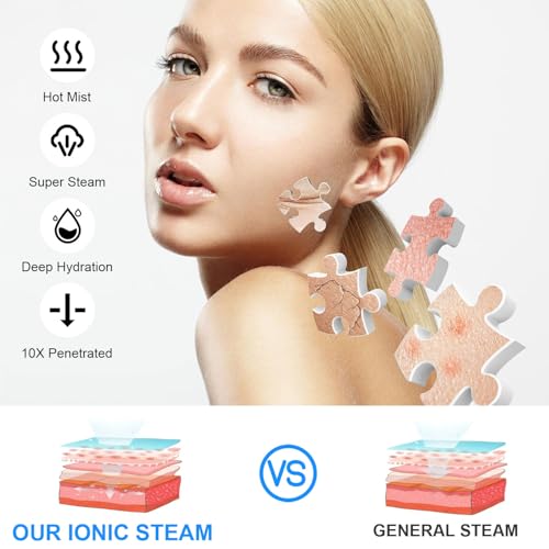 JOSTZHXIN Facial Steamer Nano Ionic Face Steamer with Extendable - Product Imagery