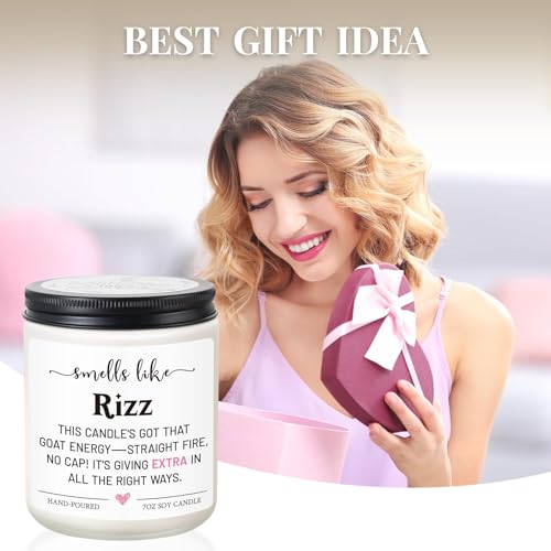 Teen Girls Teen Boys Gifts, Lavender Rizz Candle for Gen Z - Product Imagery