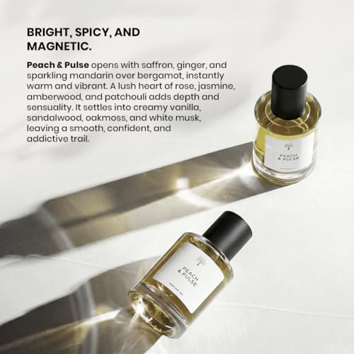 Peach & Pulse perfumes for women EAU DE PARFUM Alcohol free - Product Imagery