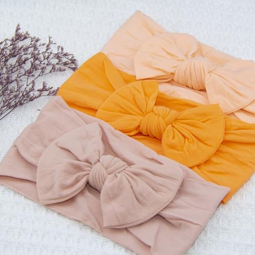 20-Pack Baby Headbands, 4.5" Soft Nylon Stretchy Hair Bows - Product Imagery