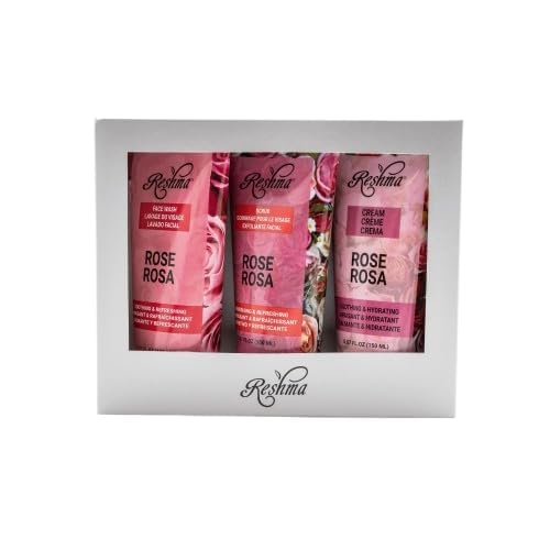 Reshma Beauty Ravishing Rose Skincare Set Face Wash, Scrub, and - Product Imagery