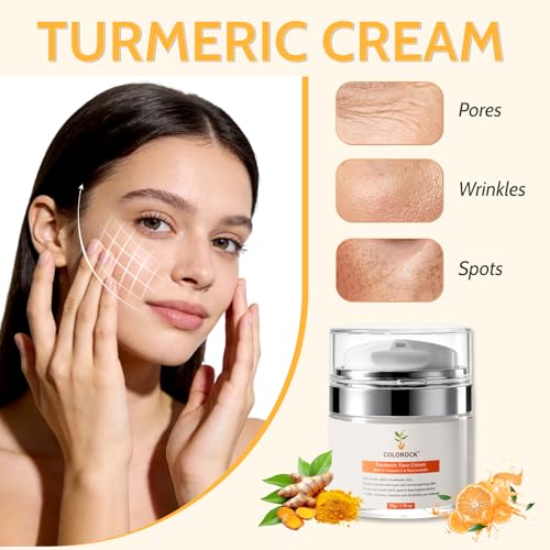 Turmeric Face Cream with Vitamin C & Niacinamide - Dark Spot - Product Imagery