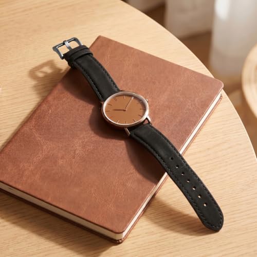 Amaxiu Quick Release Watch Band, Leather Replacement Strap, - Product Imagery