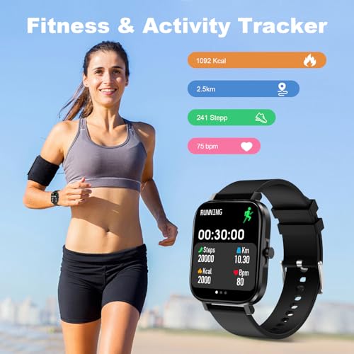 Smart Watch for Men Women SmartWatch 1.83" for iPhone Samsung - Product Imagery