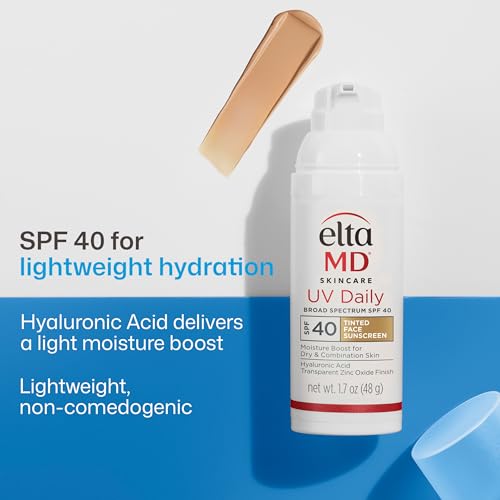 EltaMD UV Daily Face Sunscreen Moisturizer, Zinc Oxide, SPF 40 - Product Imagery
