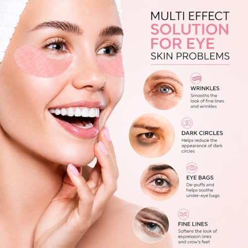 PDRN Under Eye Patches for Puffy Eyes and Dark Circles 60 Count - Product Imagery
