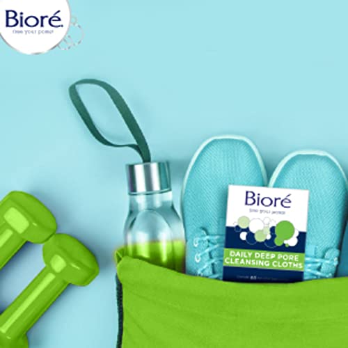Bioré Daily Make Up Removing Cloths, Facial Cleansing Wipes with - Product Imagery